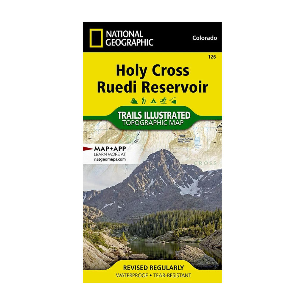 National Geographic 126: Holy Cross | Ruedi Reservoir Map