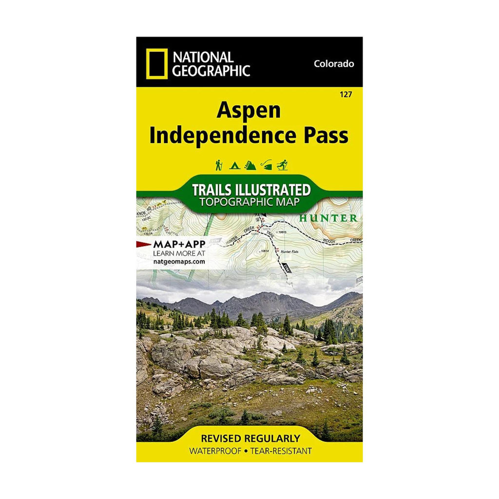 National Geographic 127: Aspen | Independence Pass Map