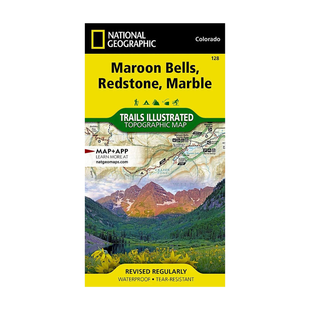 National Geographic 128: Maroon Bells | Redstone Marble Map