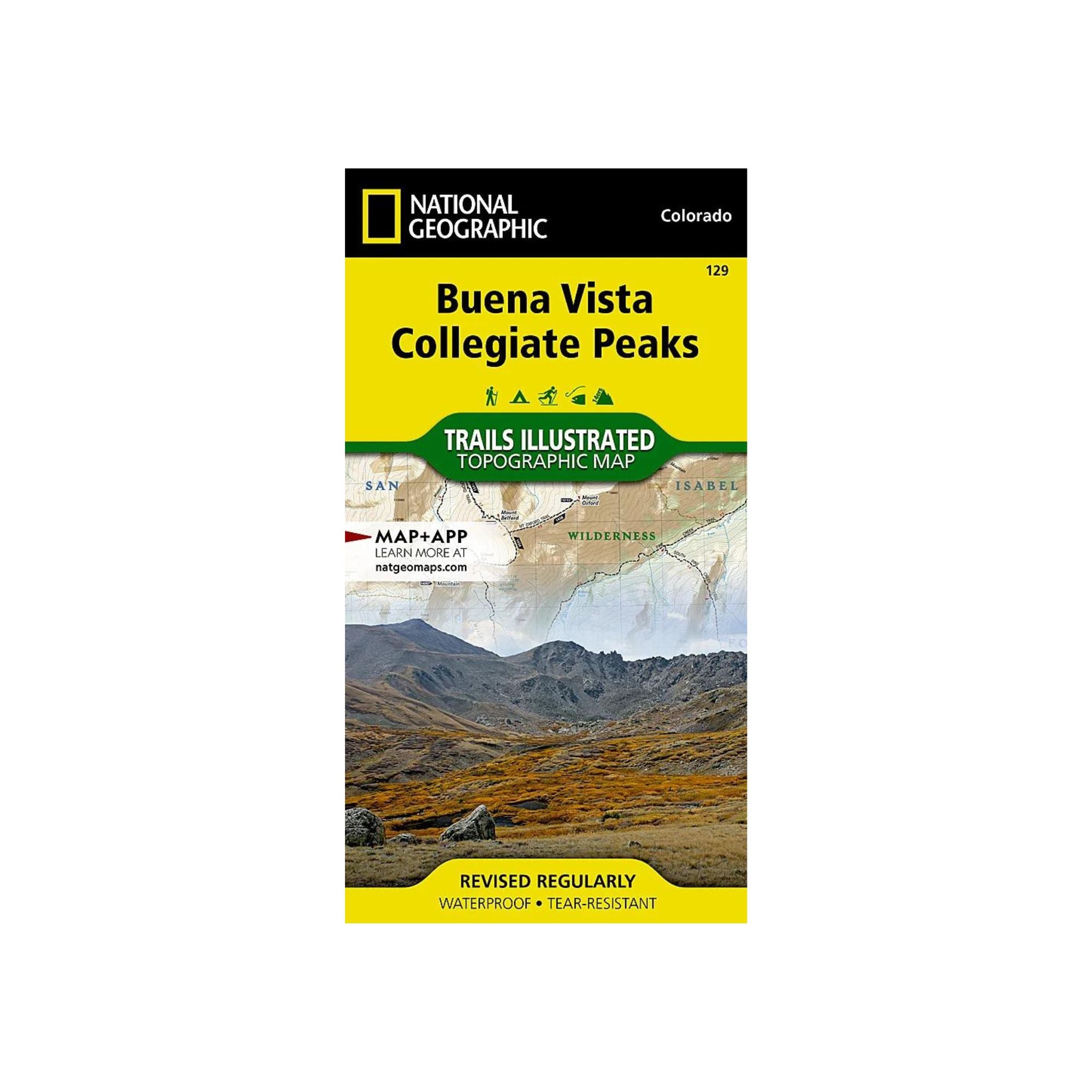 National Geographic 129: Buena Vista | Collegiate Peaks Map