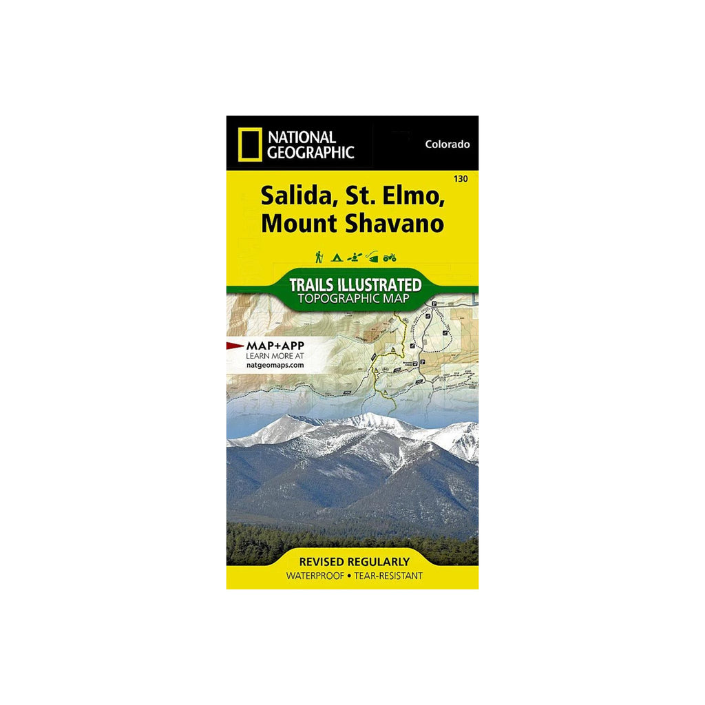 National Geographic 130: Salida | St. Elmo | Mount Shavano Map