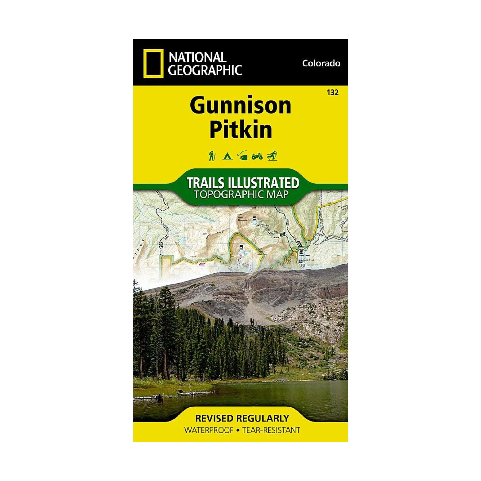 National Geographic 132: Gunnison | Pitkin Map