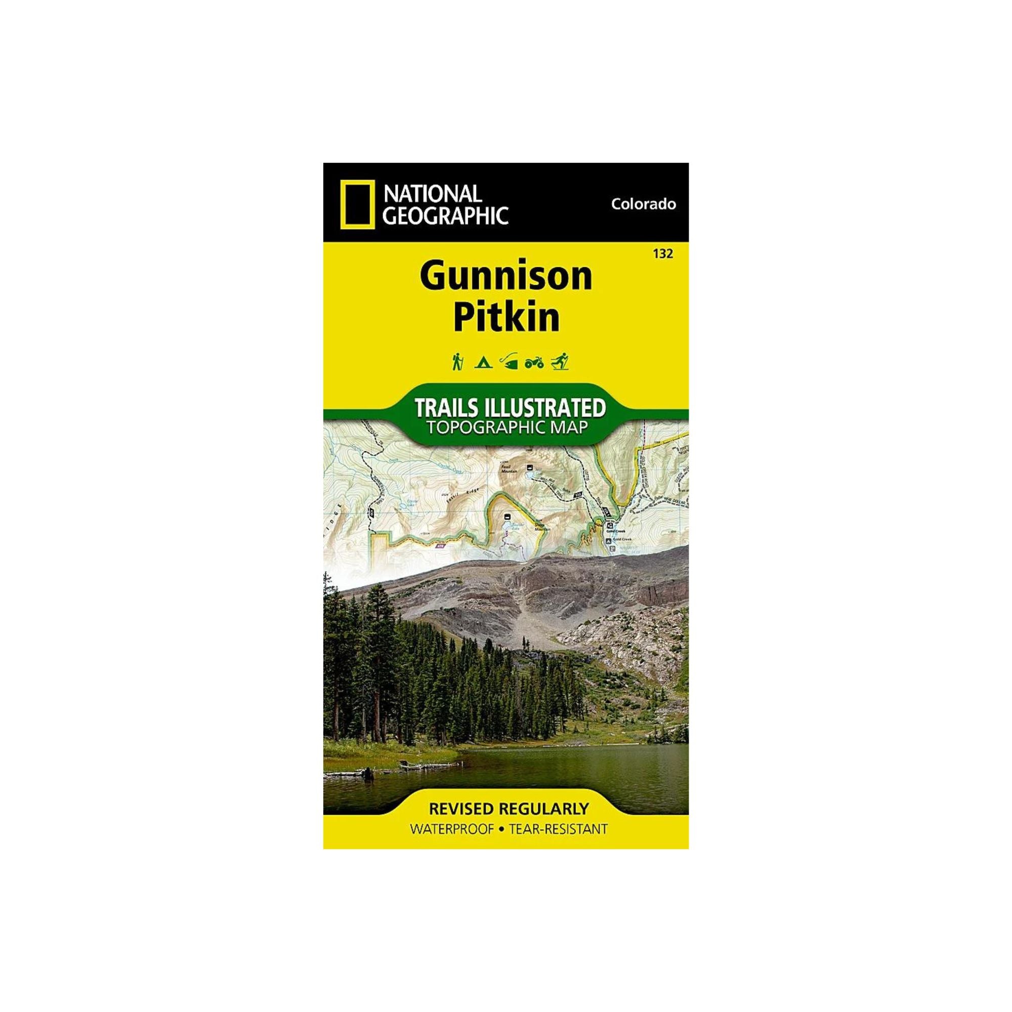 National Geographic 132: Gunnison | Pitkin Map