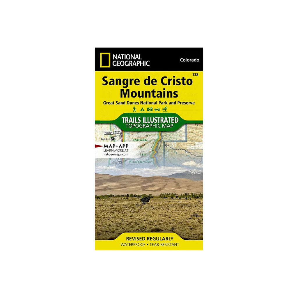 National Geographic 138: Sangre De Cristo Mountains Map