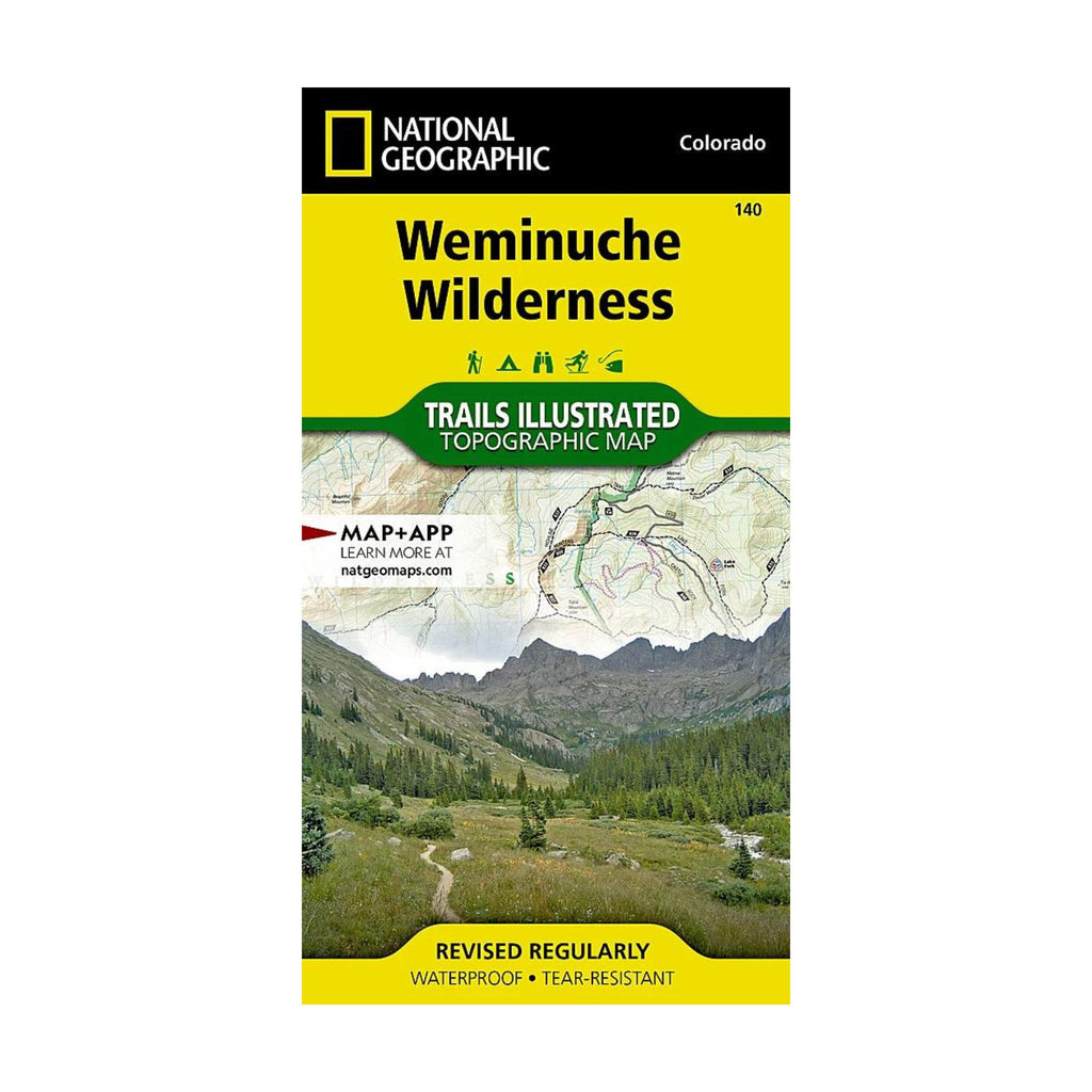 National Geographic 140: Weminuche Wilderness Map