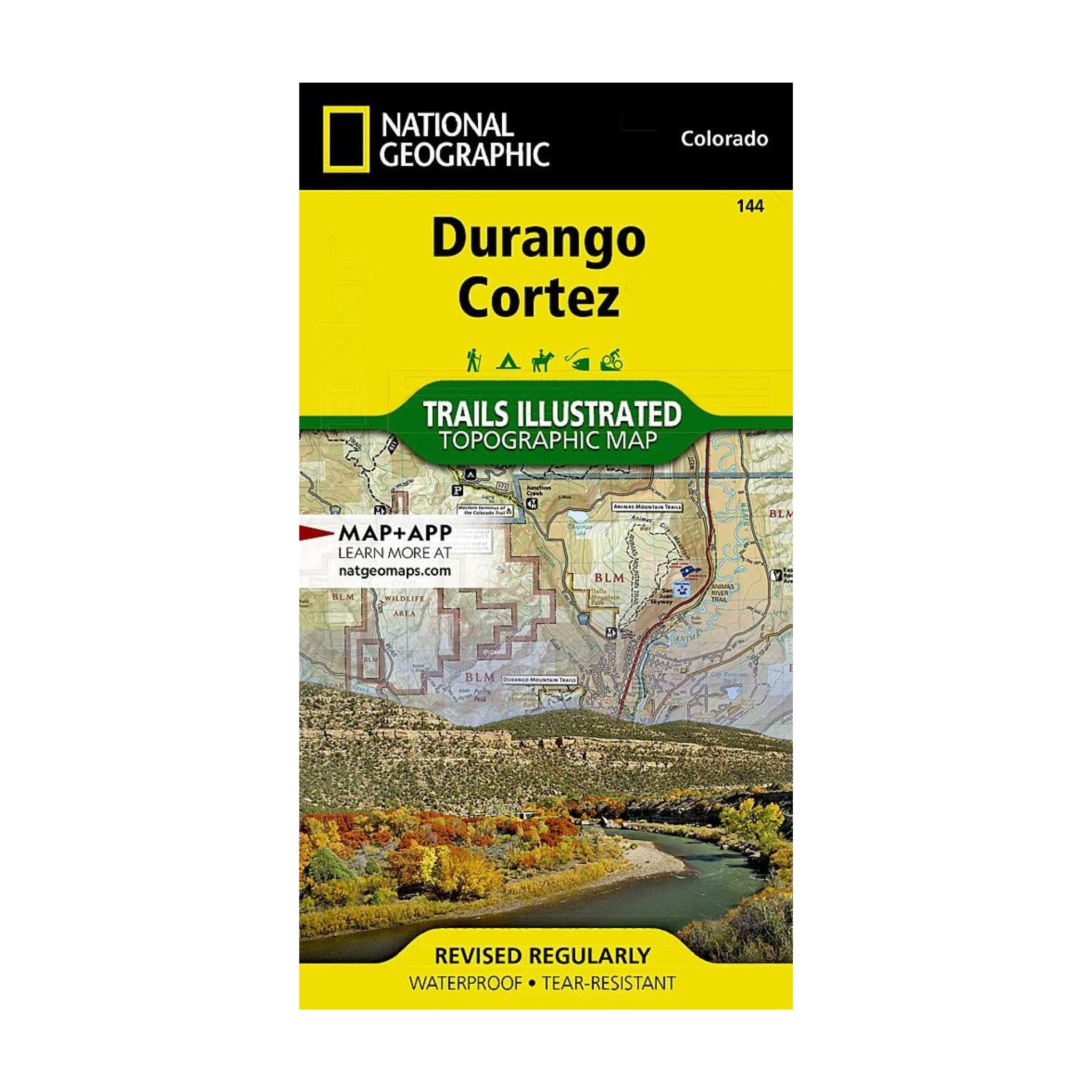 National Geographic 144: Durango | Cortez Map