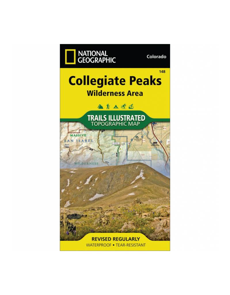National Geographic 148: Collegiate Peaks Wilderness Map