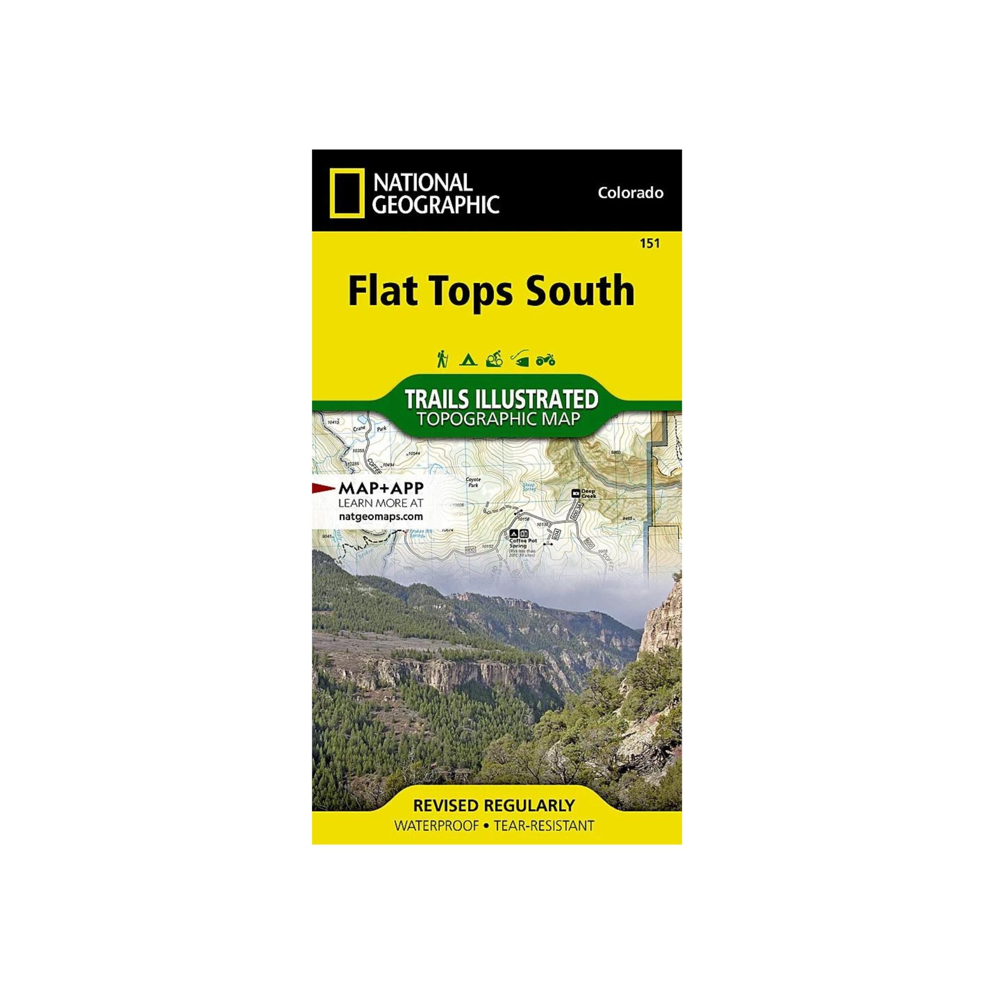 National Geographic 151: Flat Tops South Map