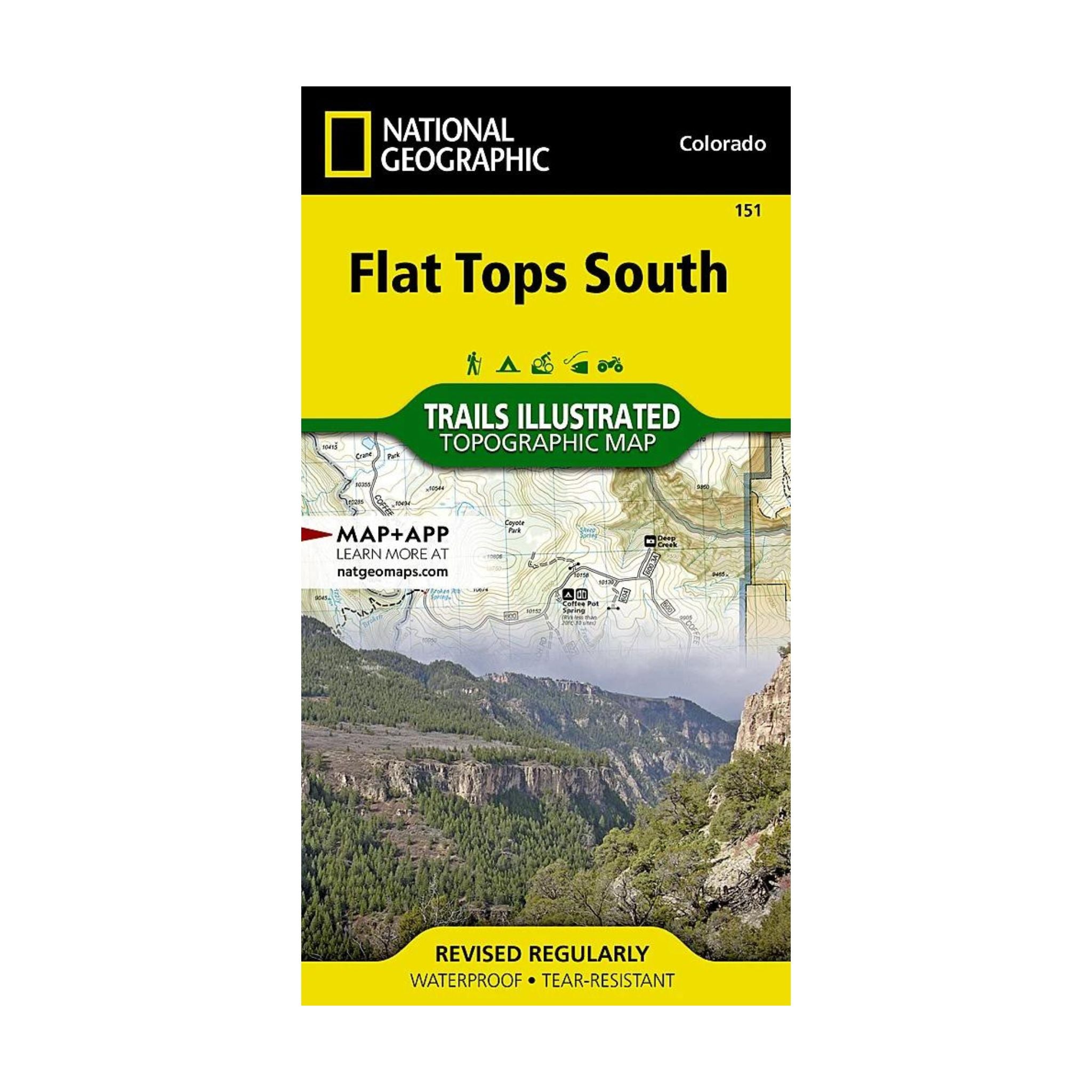 National Geographic 151: Flat Tops South Map - FERAL