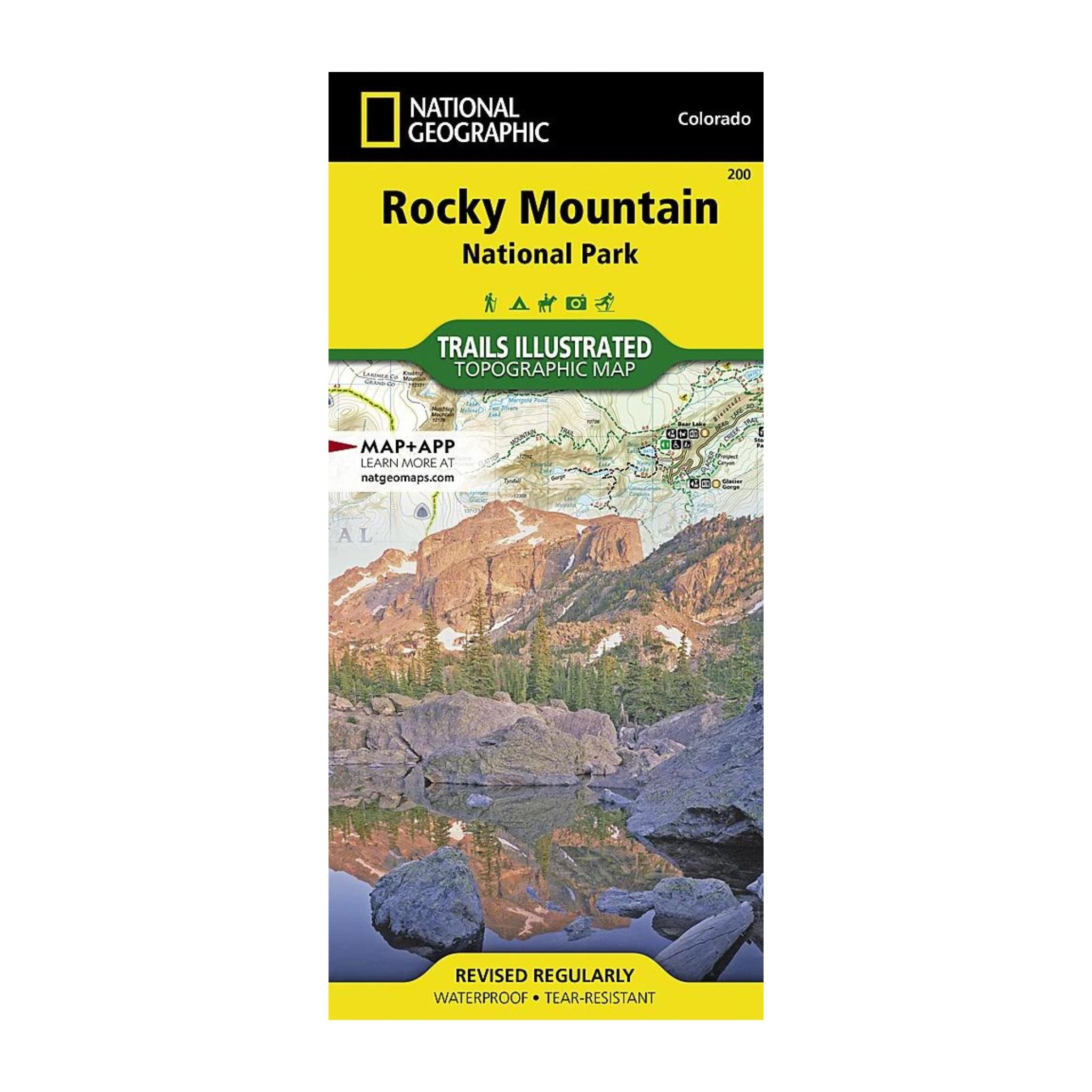 National Geographic 200: Rocky Mountain National Park Map