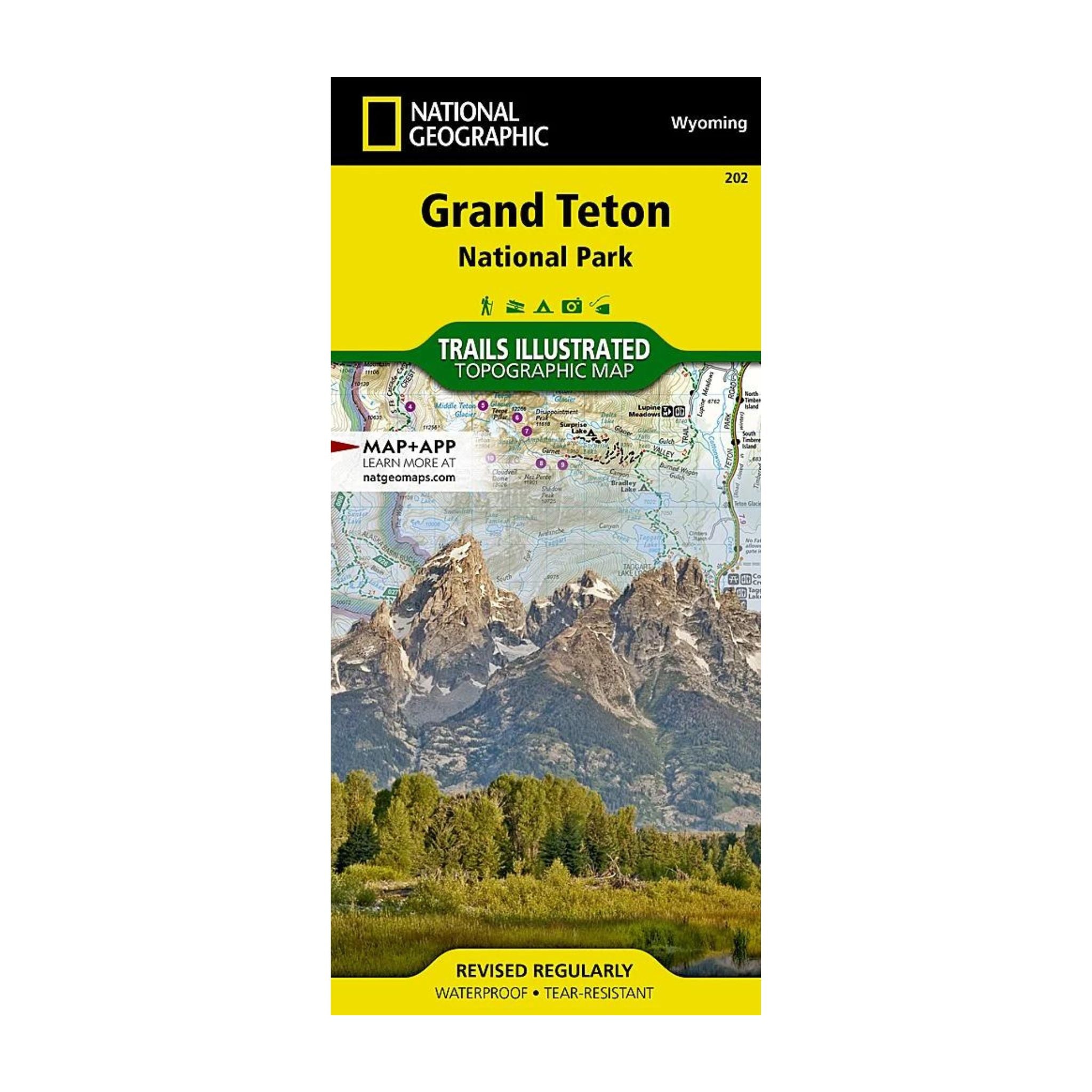 National Geographic 202: Grand Teton National Park Map
