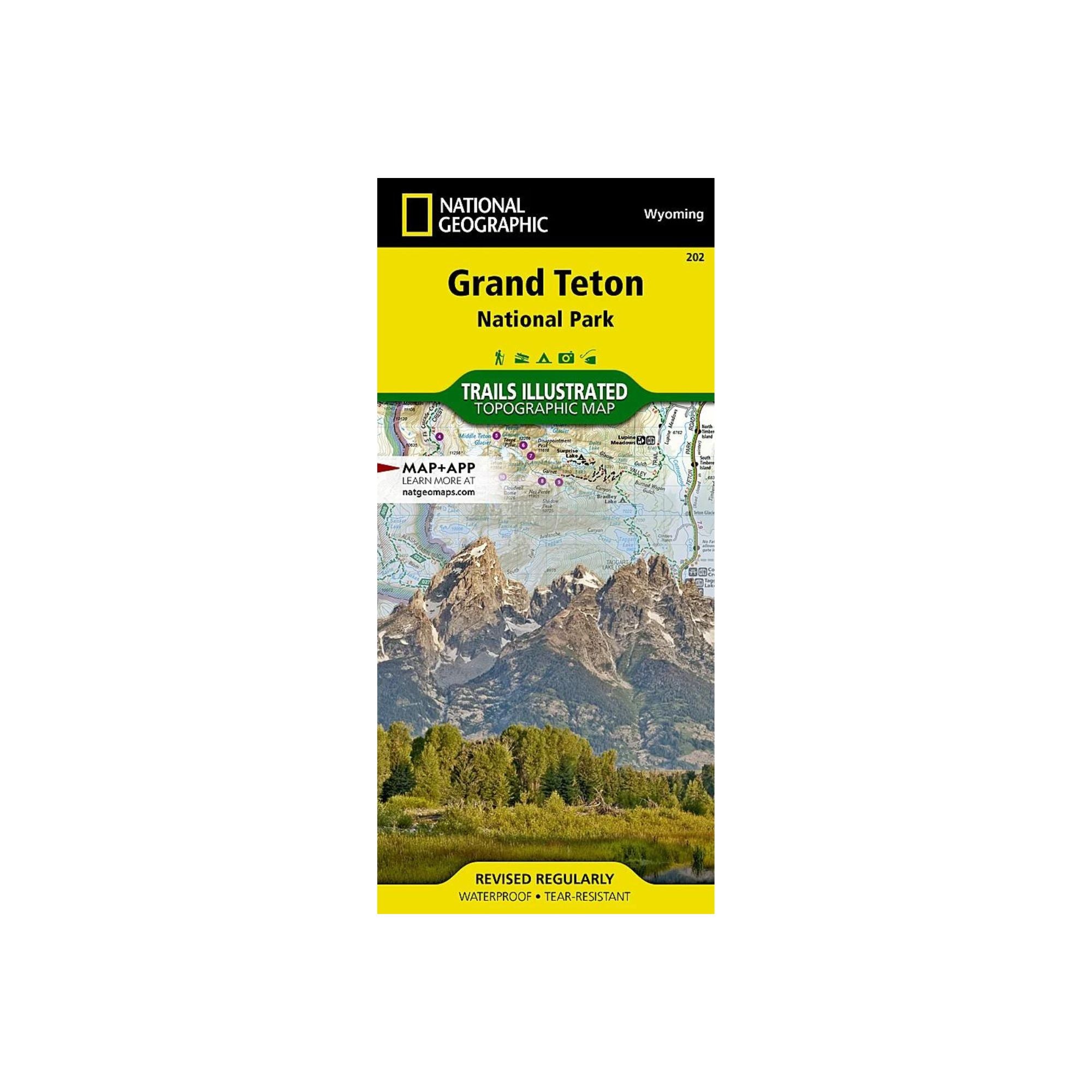 National Geographic 202: Grand Teton National Park Map
