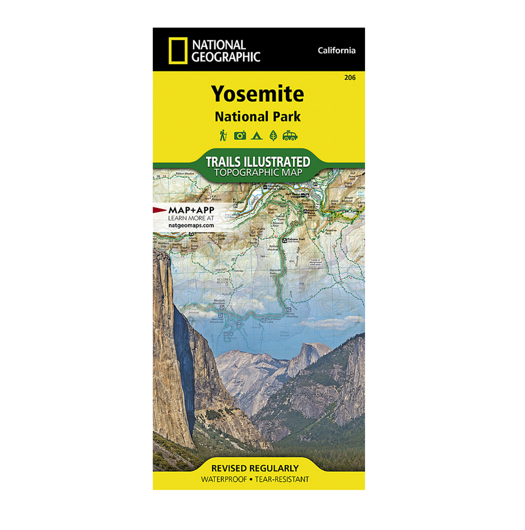 National Geographic 206: Yosemite National Park Map