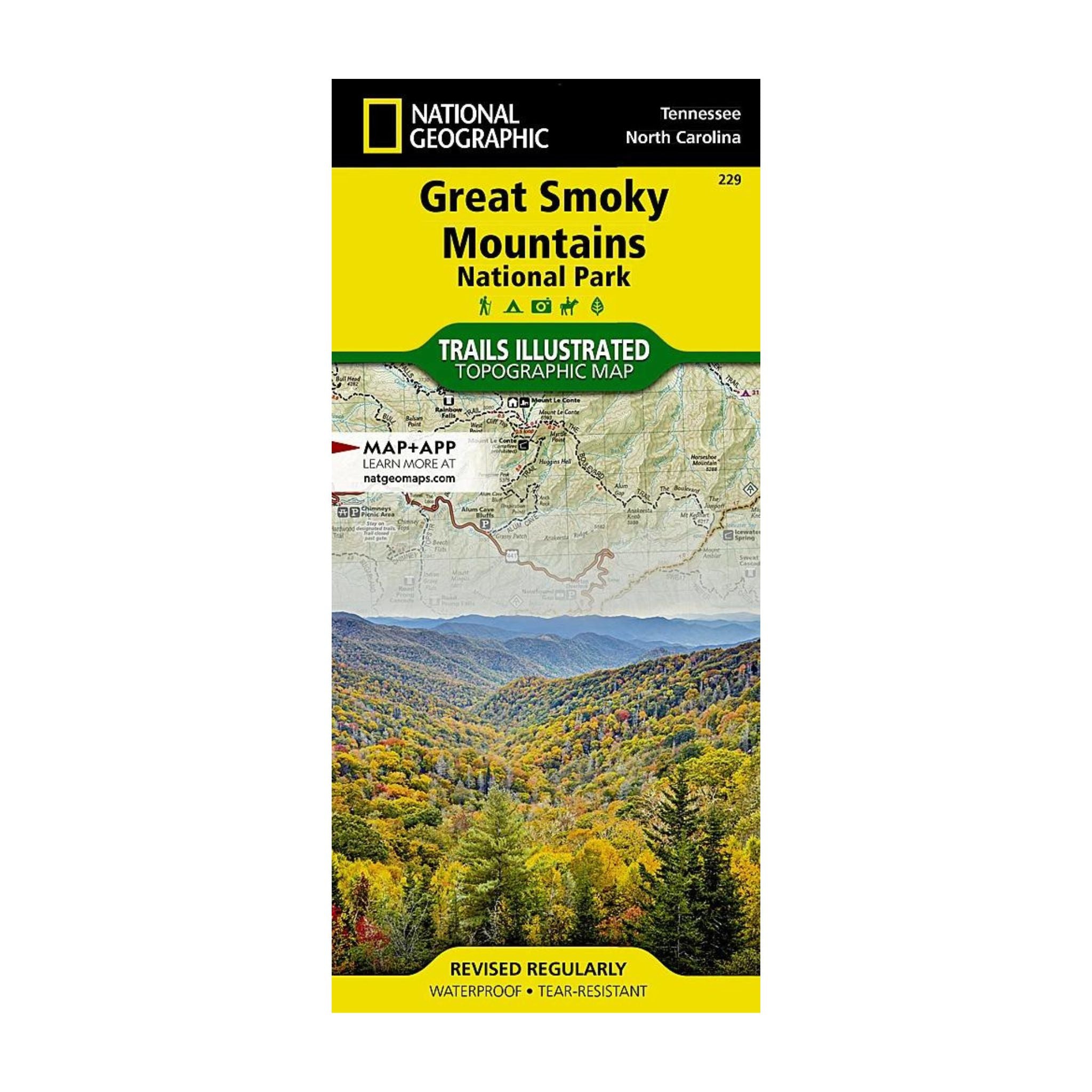 National Geographic 229: Great Smoky National Park Map
