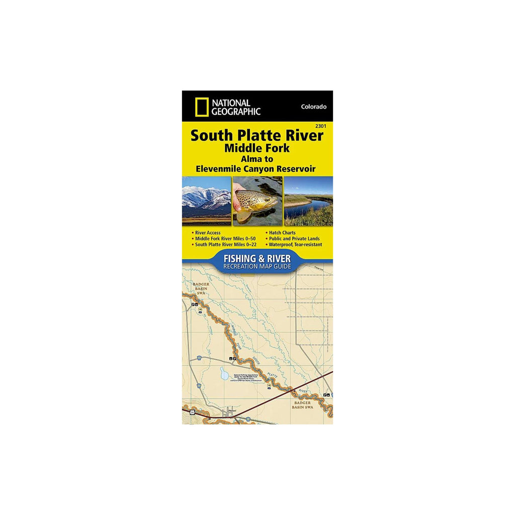 National Geographic 2301: South Platte River Middle Fork Alma to Elevenmile Canyon Reservoir