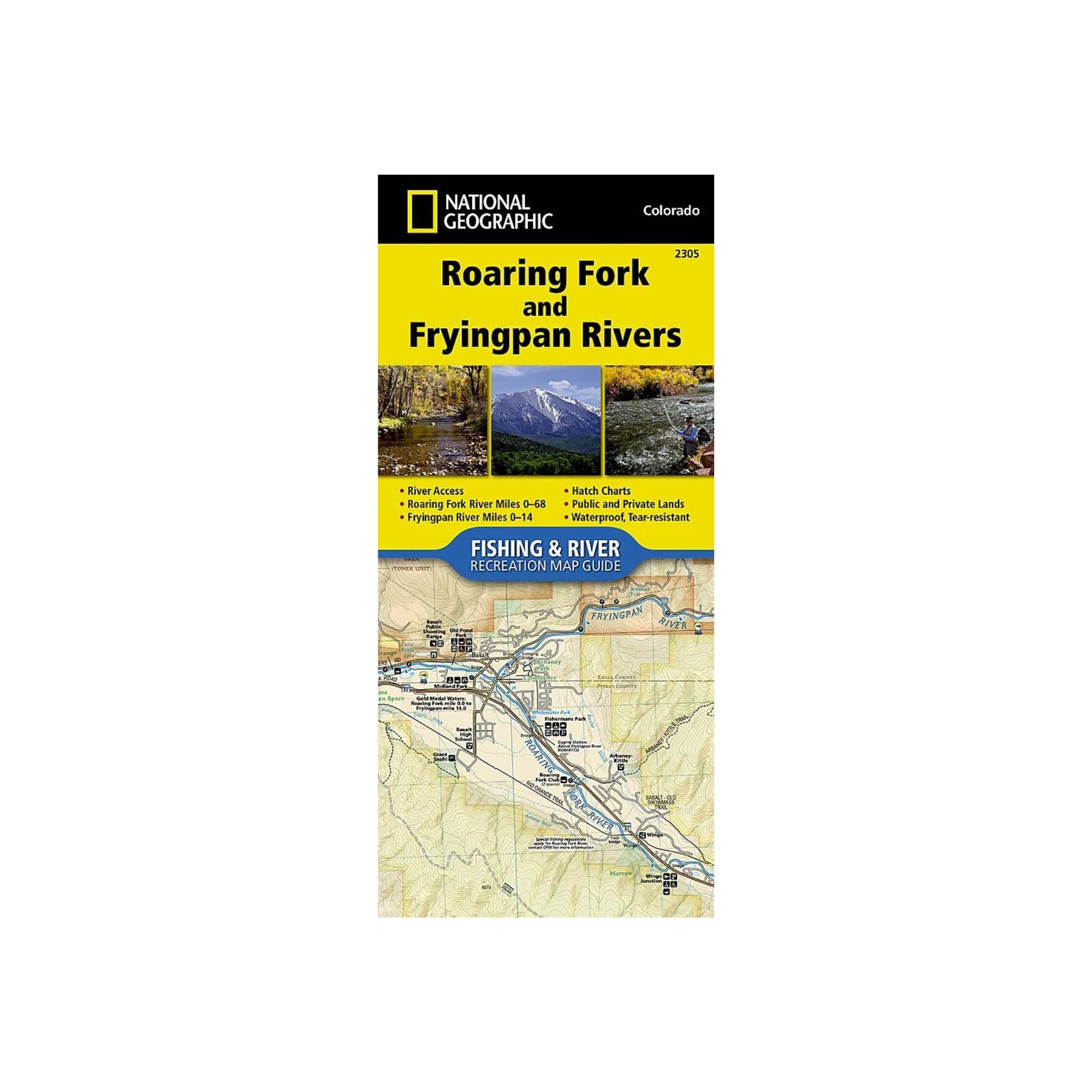 National Geographic 2305: Roaring Fork and Frying Pan Rivers Map