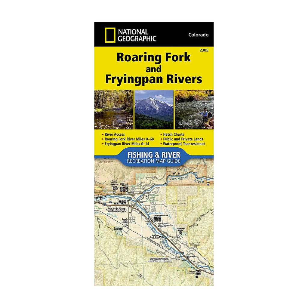 National Geographic 2305: Roaring Fork and Frying Pan Rivers Map