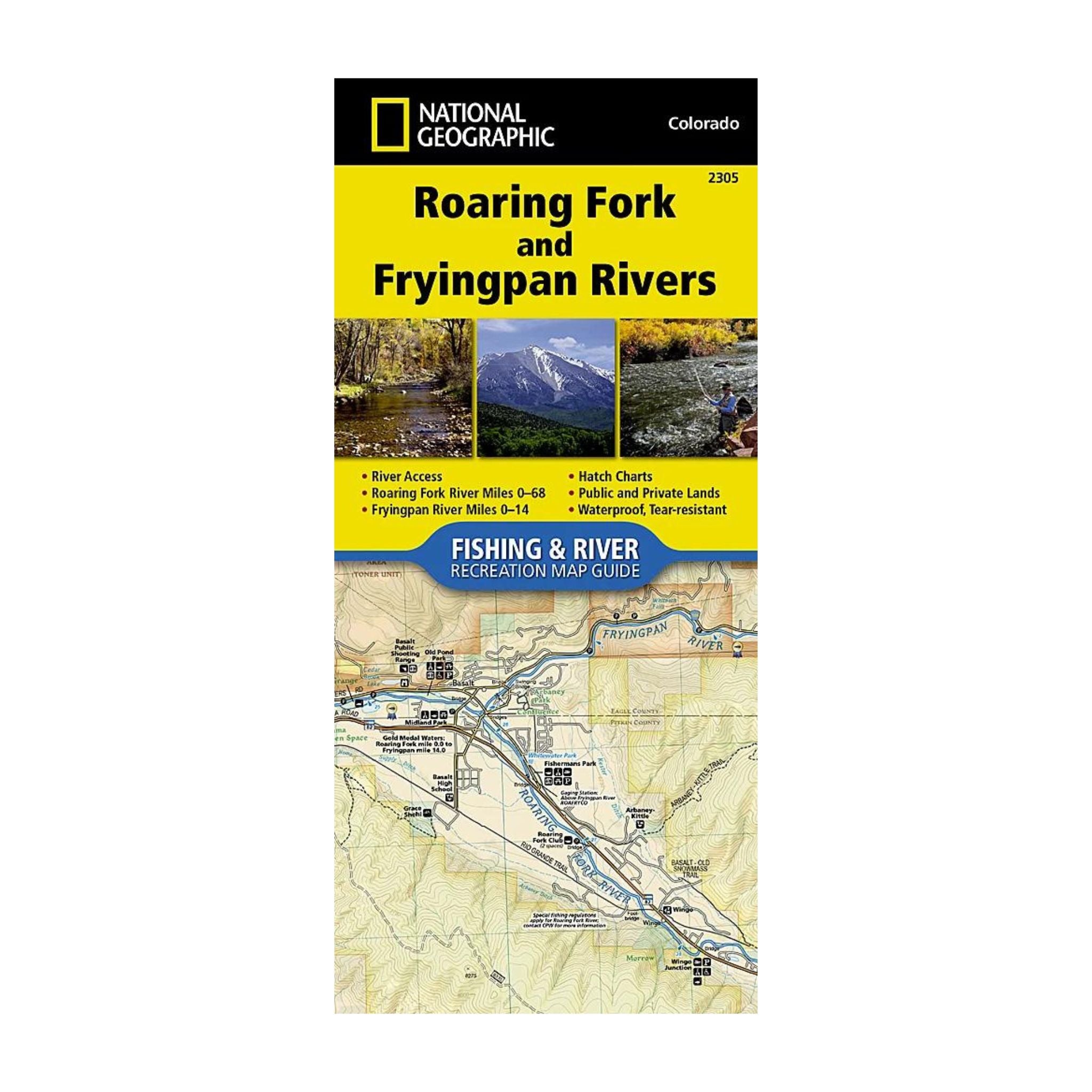 National Geographic 2305: Roaring Fork and Frying Pan Rivers Map