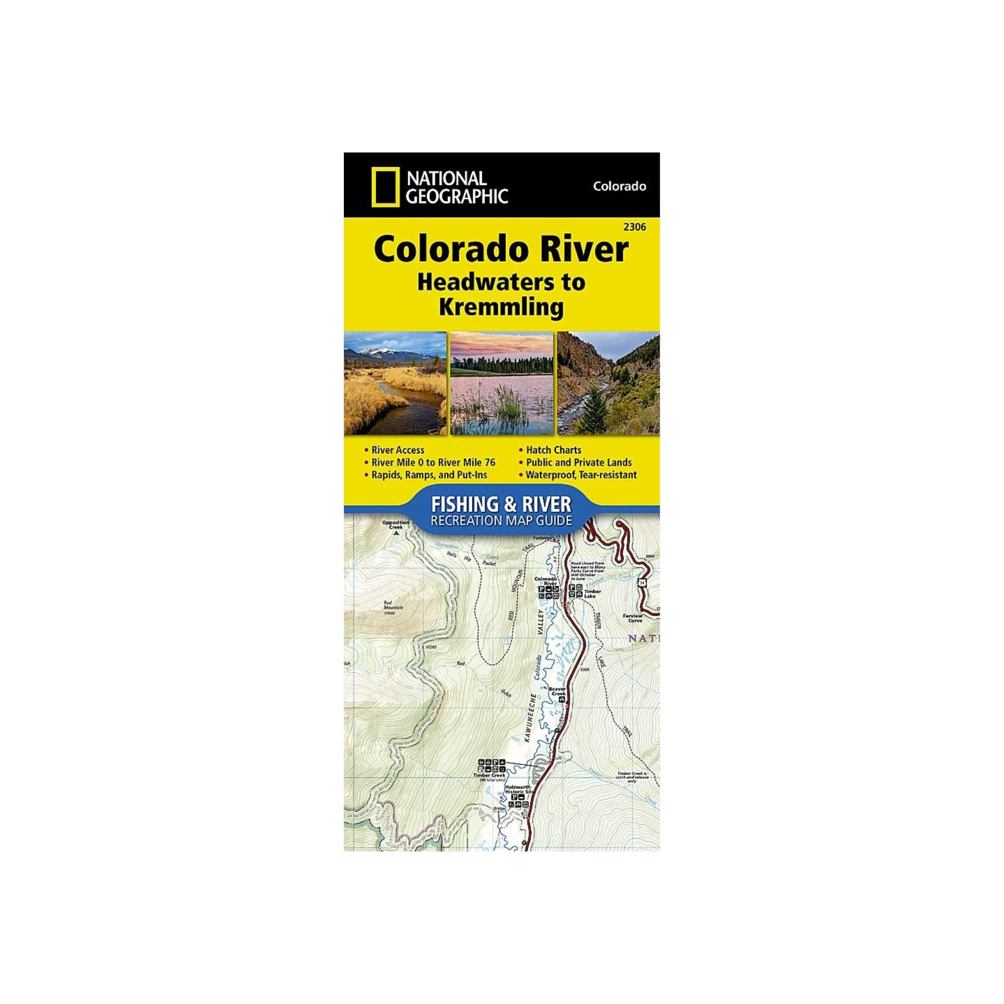 National Geographic 2306: Colorado River Headwaters to Kremmling Map