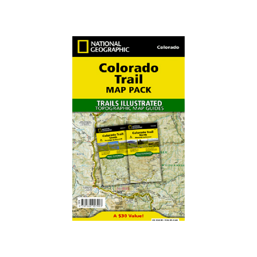 National Geographic Colorado Trail Map Pack