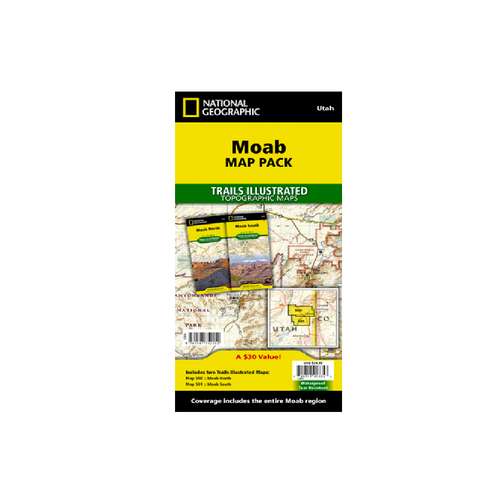 National Geographic Moab Map Pack