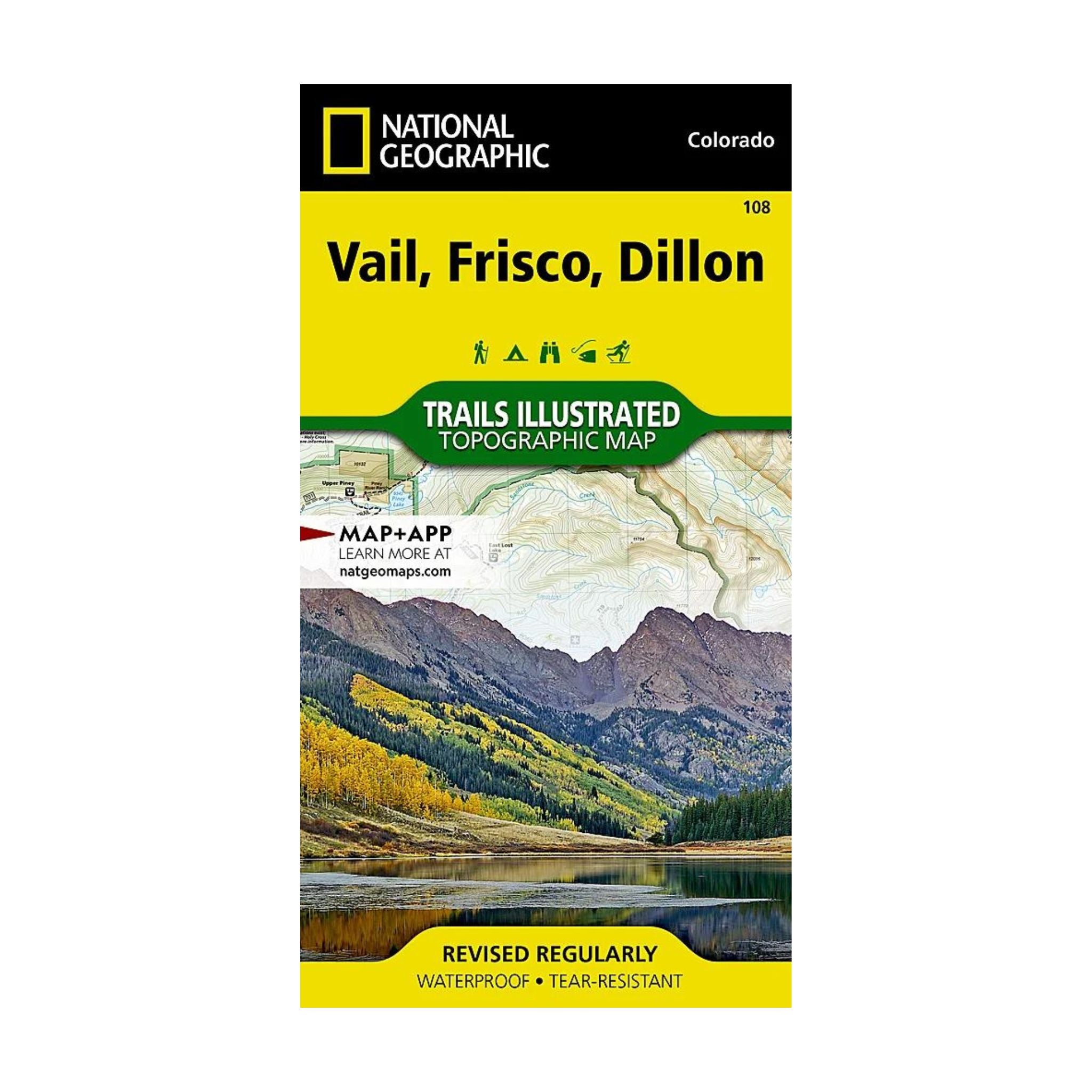 National Geographic 108: Vail | Frisco | Dillon Map