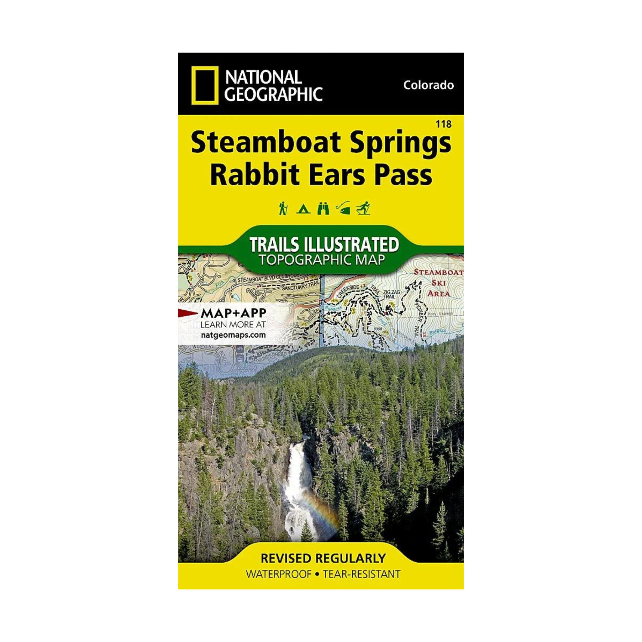 National Geographic 118: Steamboat Springs | Rabbit Ears Map