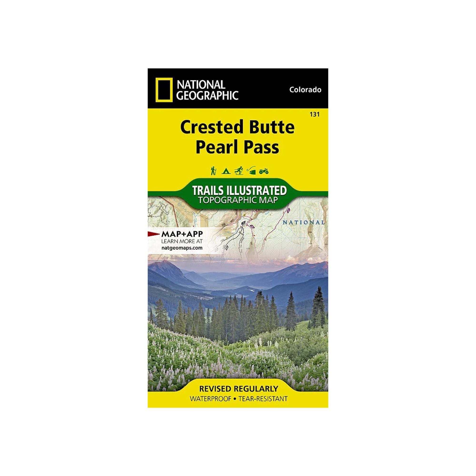 National Geographic 131: Crested Butte | Pearl Pass Map