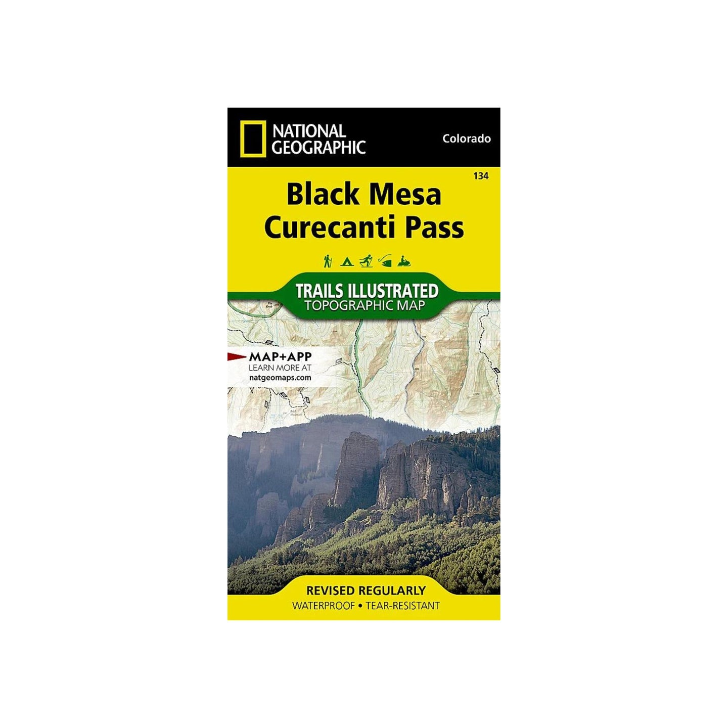 National Geographic 134: Black Mesa | Curecanti Pass Map - FERAL