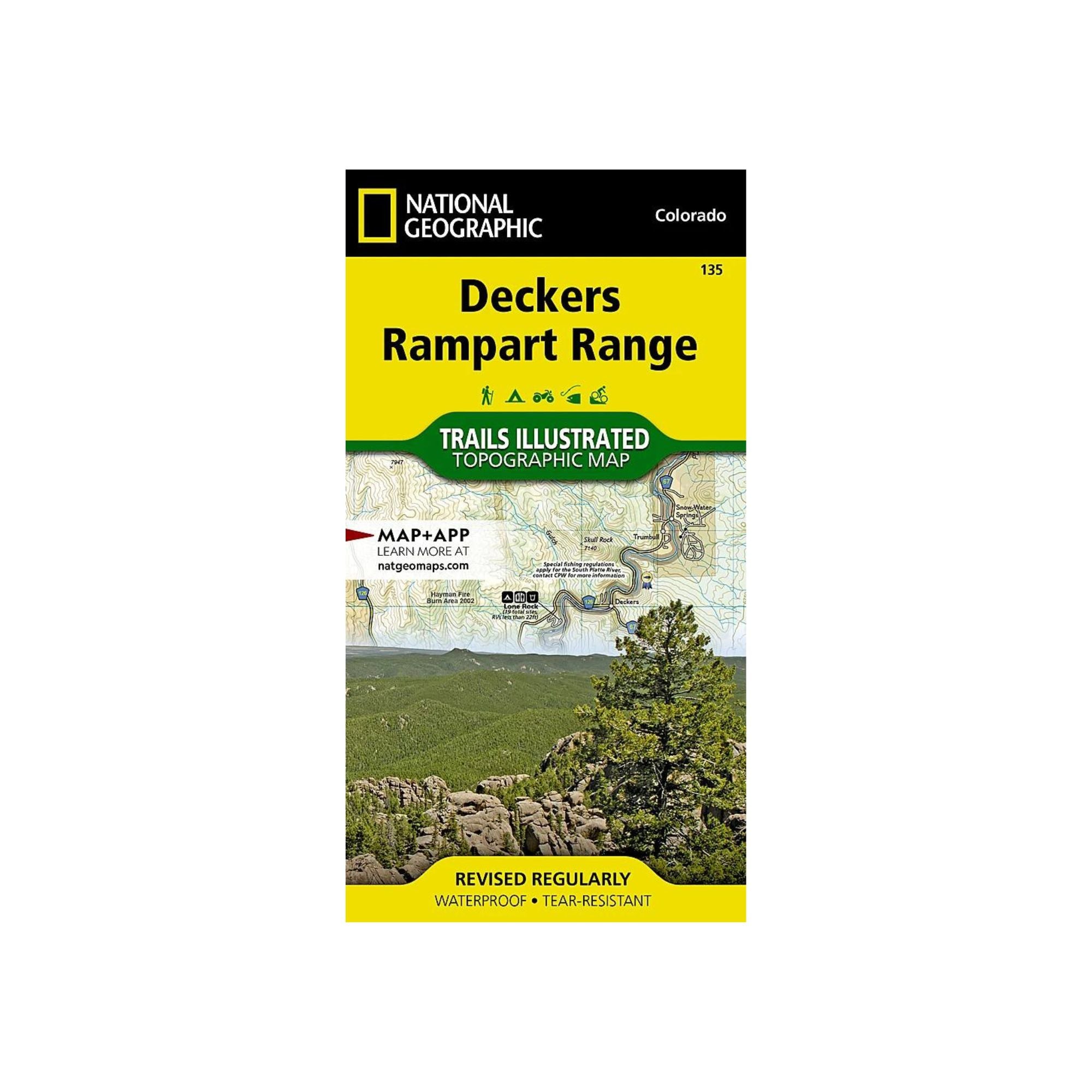 National Geographic 135: Deckers | Rampart Range Map - FERAL