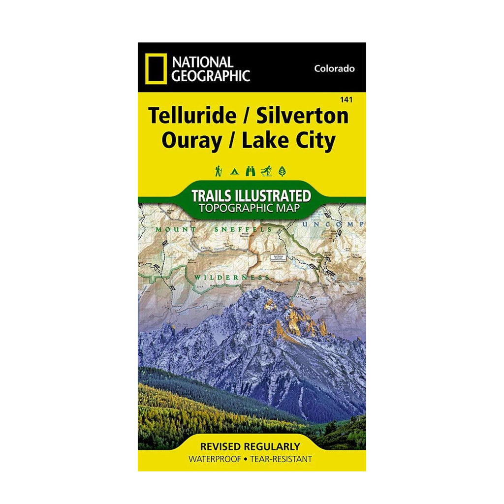 National Geographic 141: Telluride | Silverton | Ouray | Lake City Map