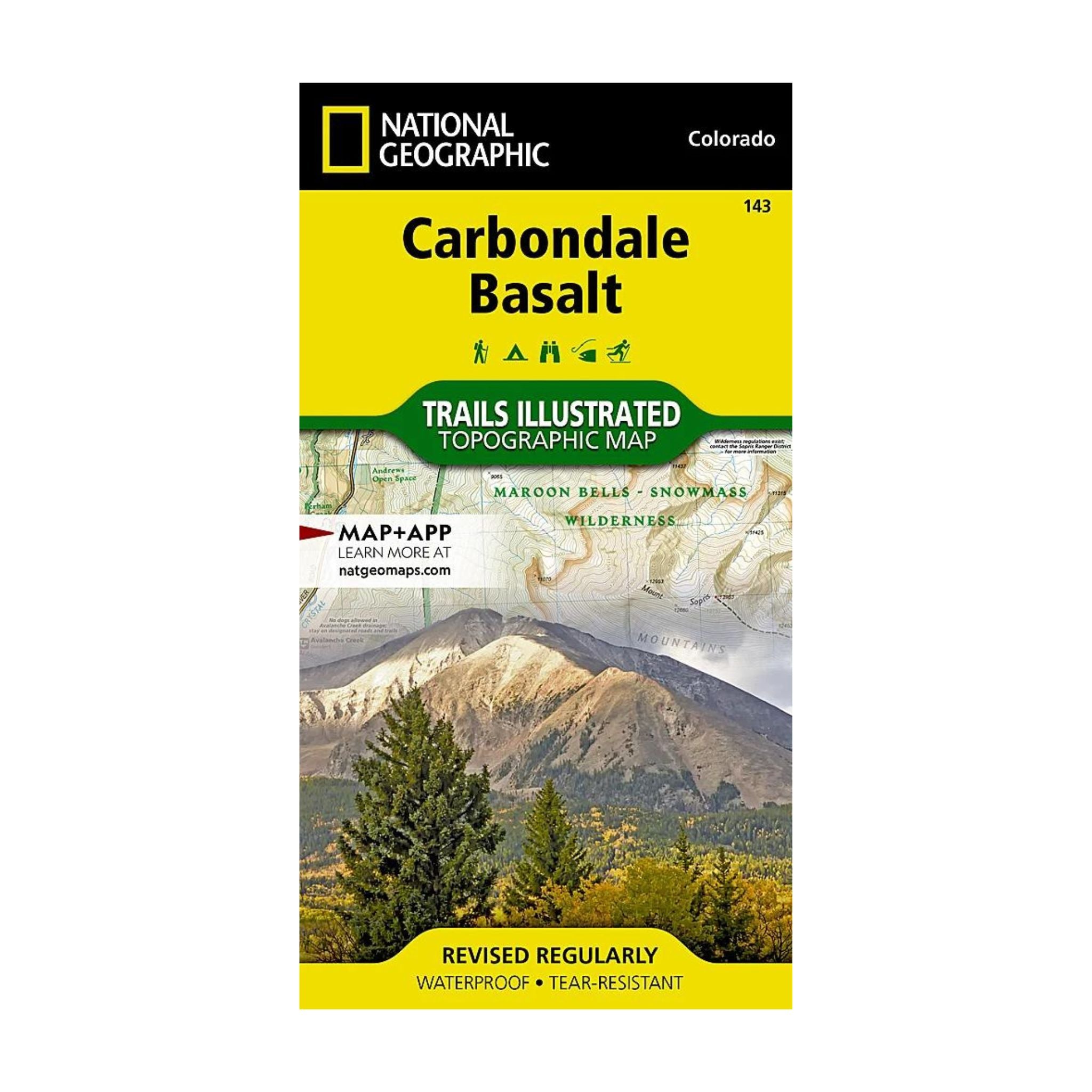National Geographic 143: Carbondale | Basalt Map