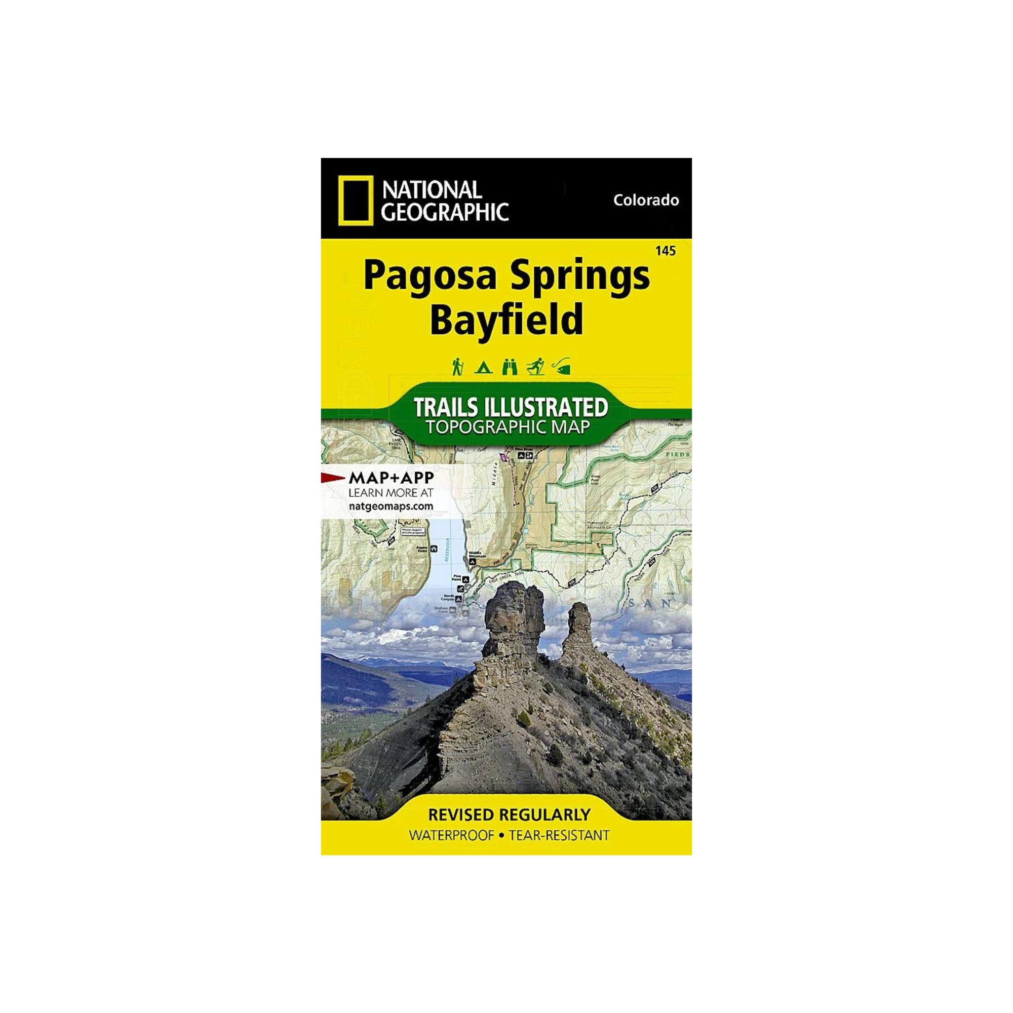 National Geographic 145: Pagosa Springs | Bayfield Map