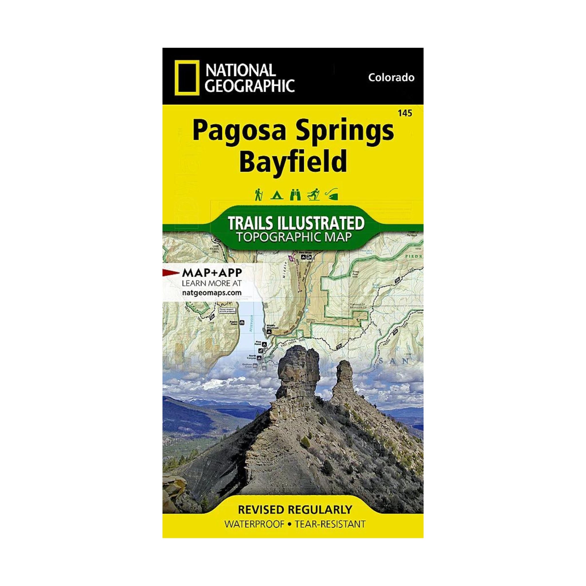 National Geographic 145: Pagosa Springs | Bayfield Map