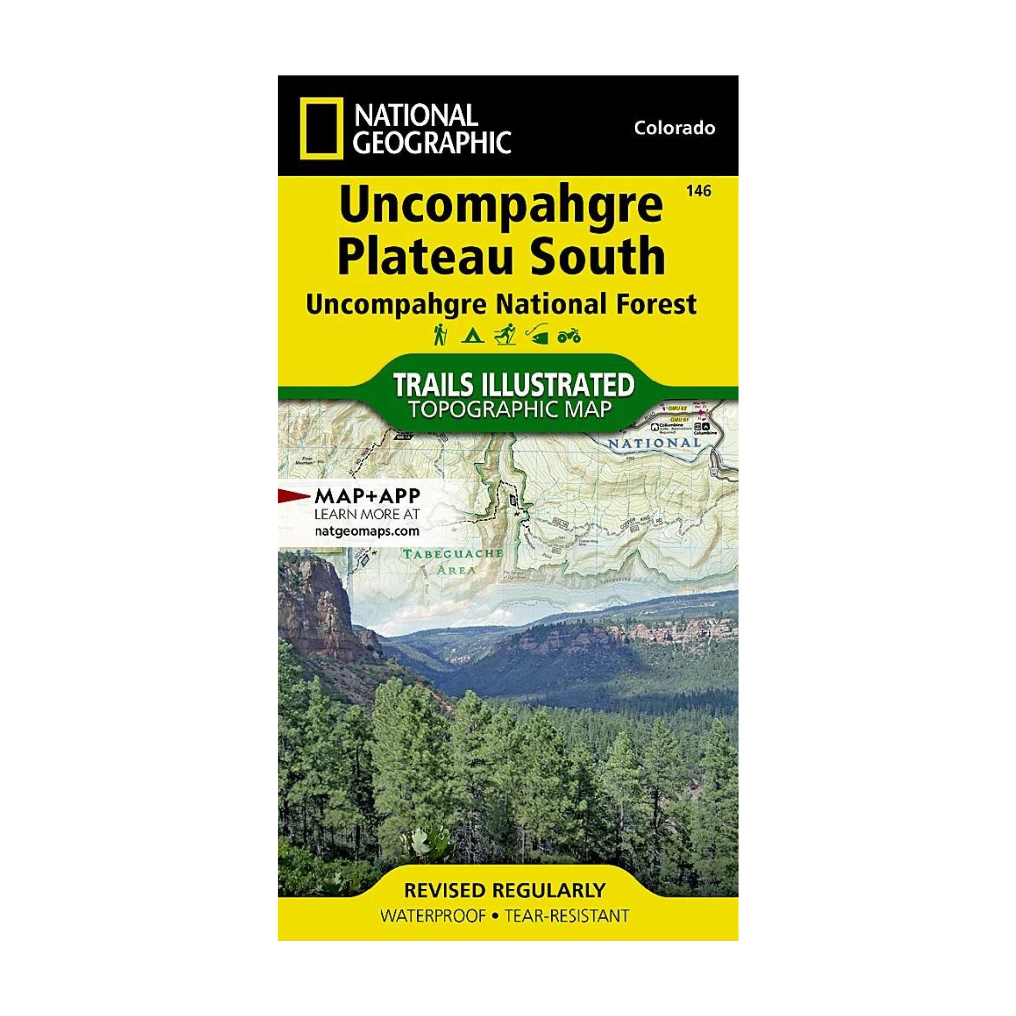 National Geographic 146: Uncompahgre Plateau South Map