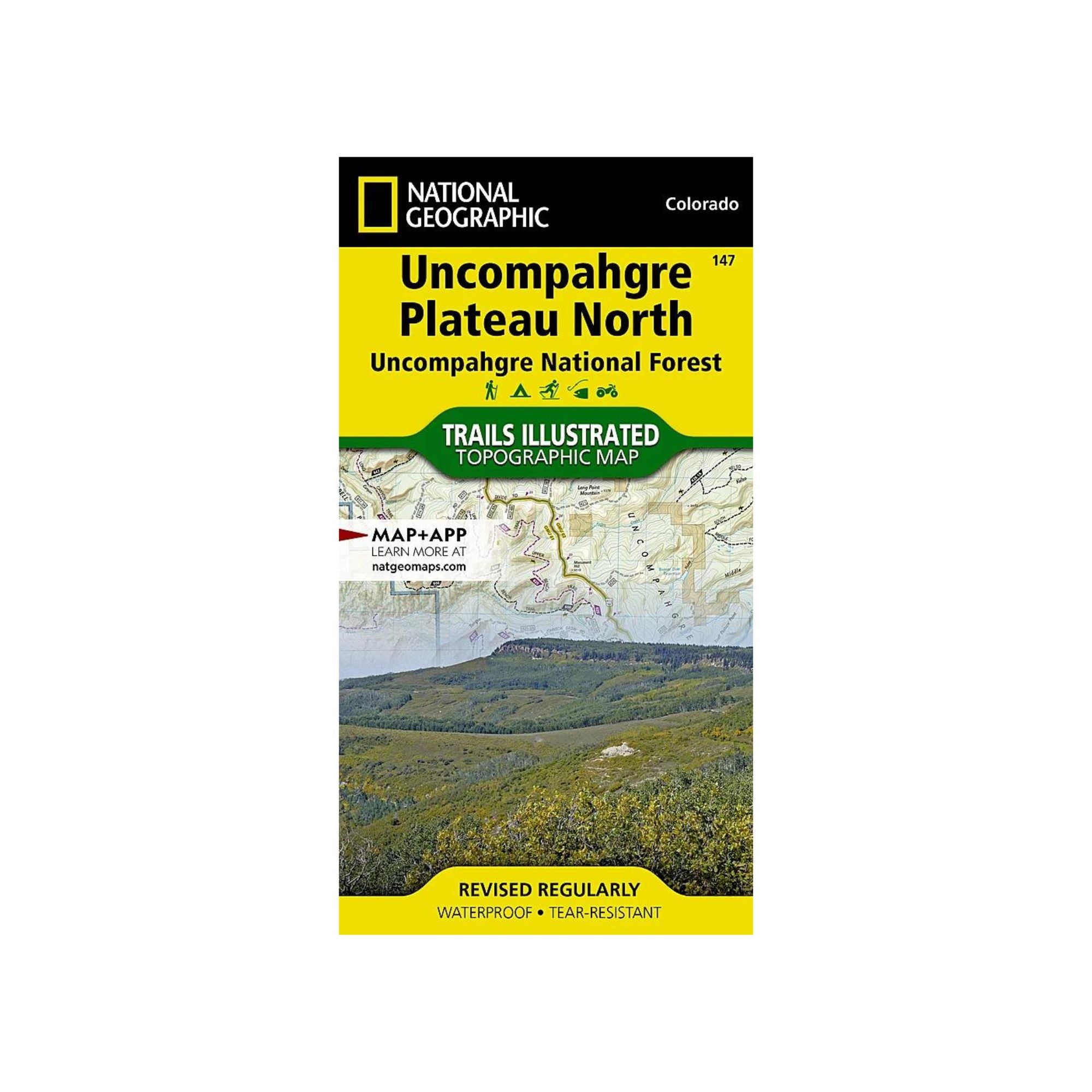 National Geographic 147: Uncompahgre Plateau North Map