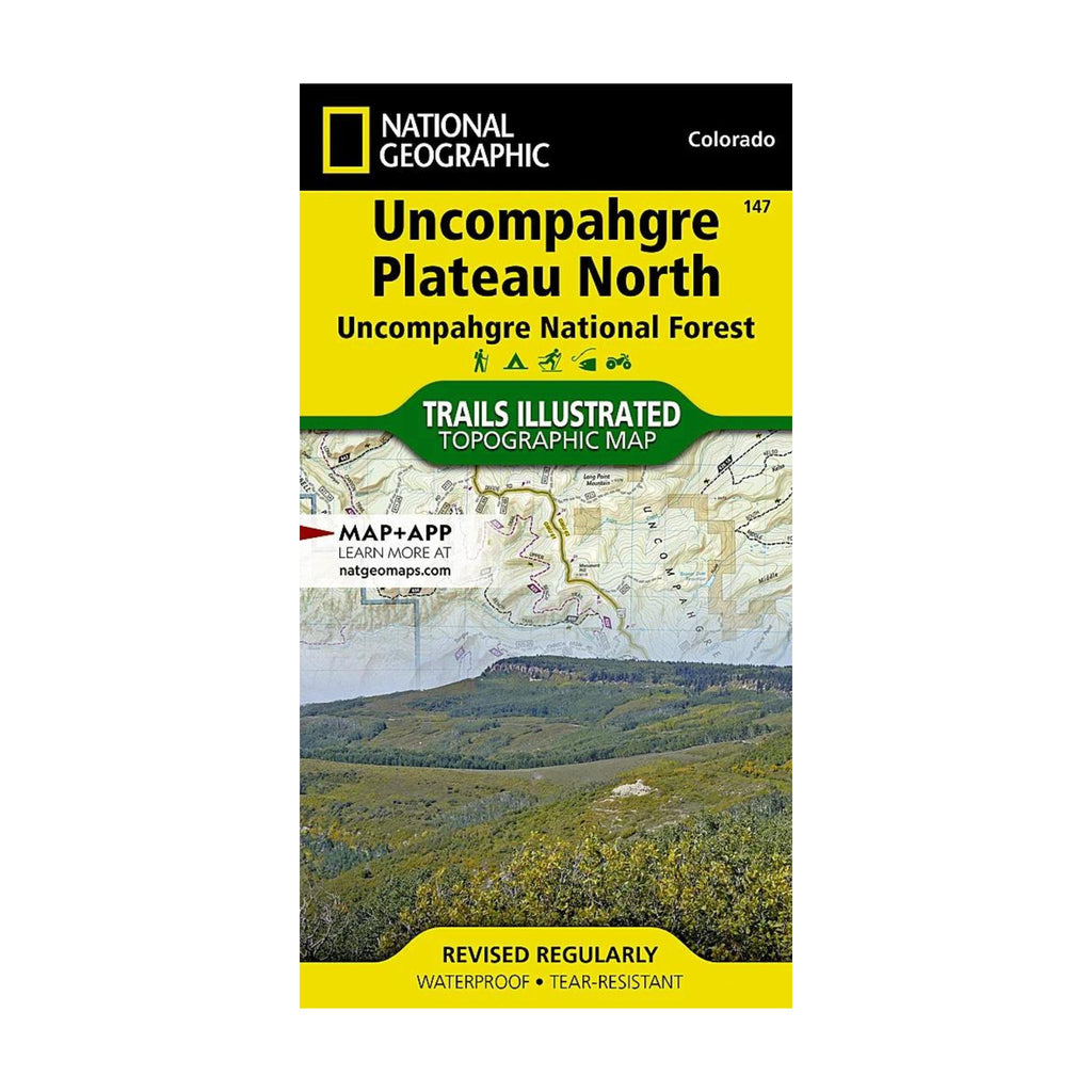 National Geographic 147: Uncompahgre Plateau North Map