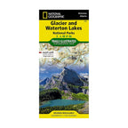 National Geographic 215: Glacier | Watertown Lakes National Park Map