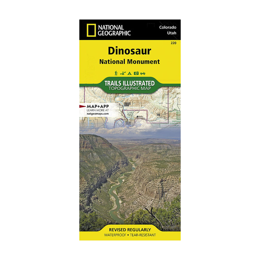 National Geographic 220: Dinosaur National Monument Map