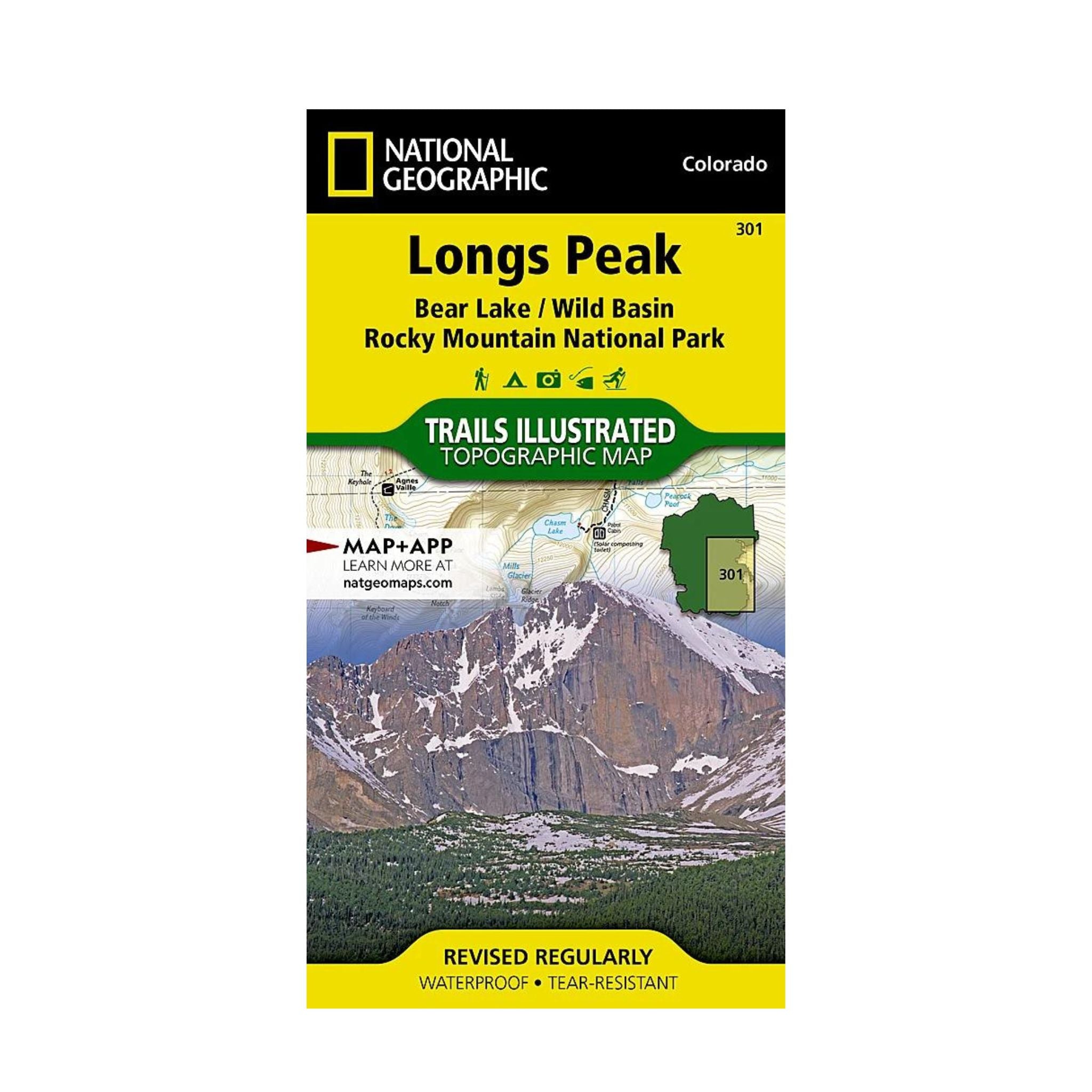 National Geographic 301 : Longs Peak Map