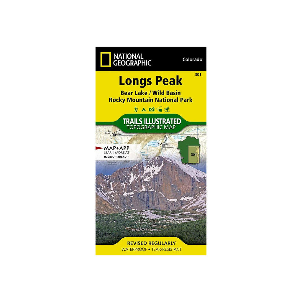 National Geographic 301 : Longs Peak Map