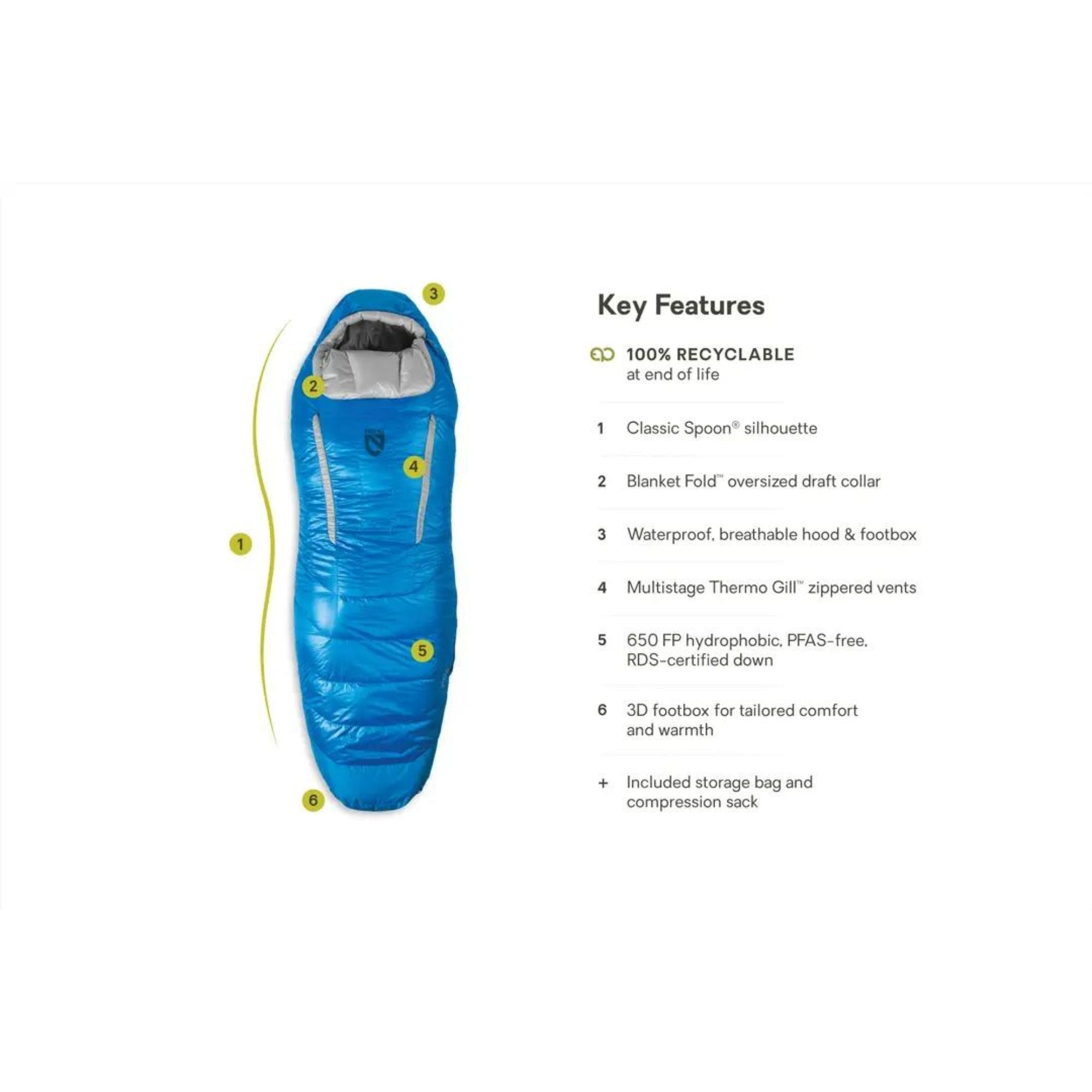 NEMO Disco Men's Endless Promise Down 30 Degree Sleeping Bag