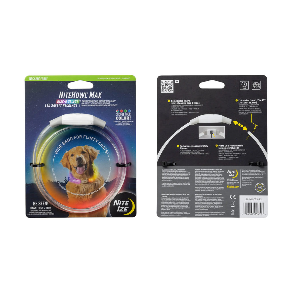 Nite Ize NiteHowl Max Rechargeable LED Safety Necklace - FERAL