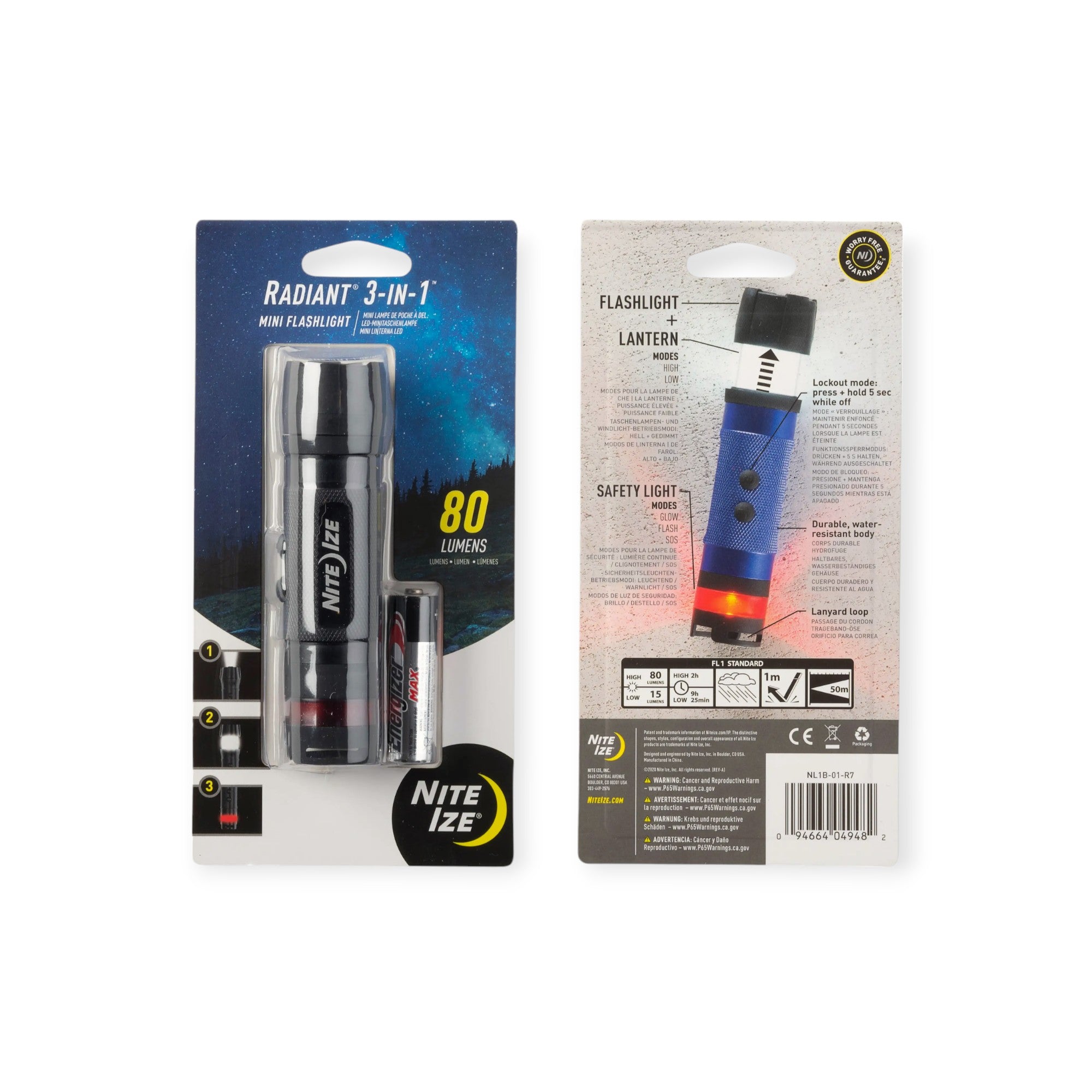 Nite Ize Radiant 3-in-1 LED Mini Flashlight