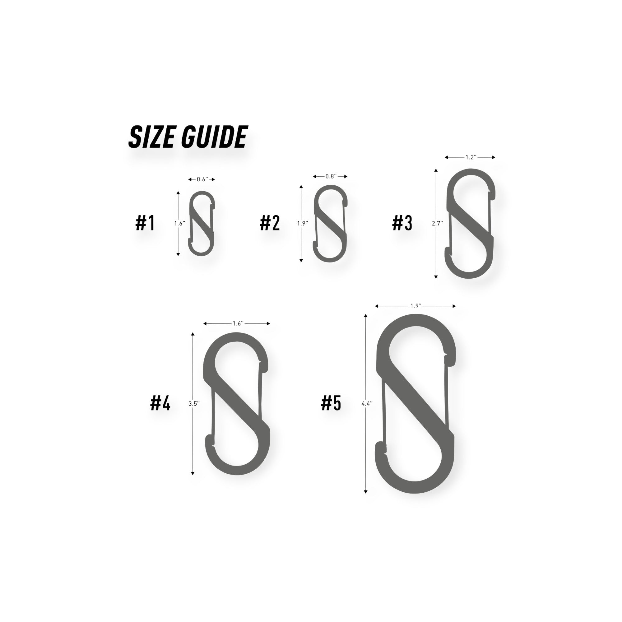Nite Ize S-Biner Stainless Steel Dual Carabiner #1 - 6 Pack