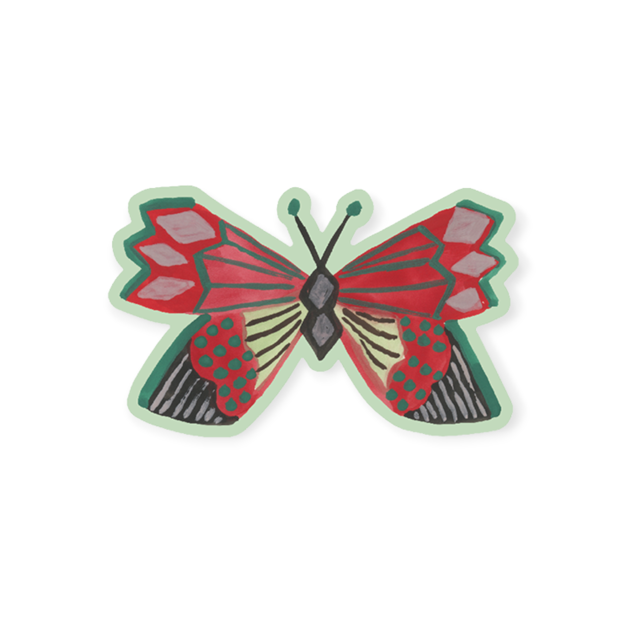 NoSo Red Butterfly by Nathalie Lete Patch