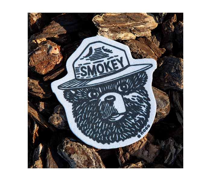 NoSo Smokey Bear Logo Gray Patch