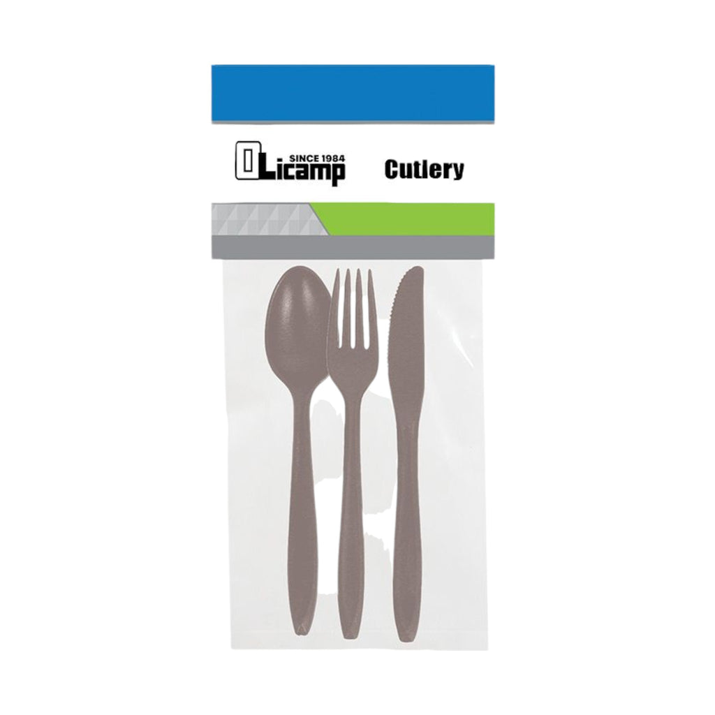 Olicamp 3 PIece Cutlery Smoke