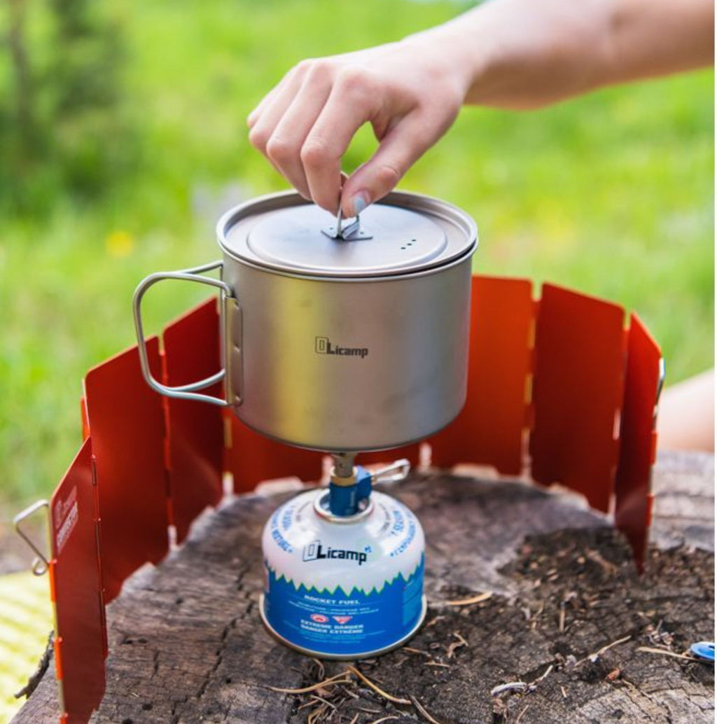 Olicamp Ion Stove With Titanium Space Saver Pot Combo