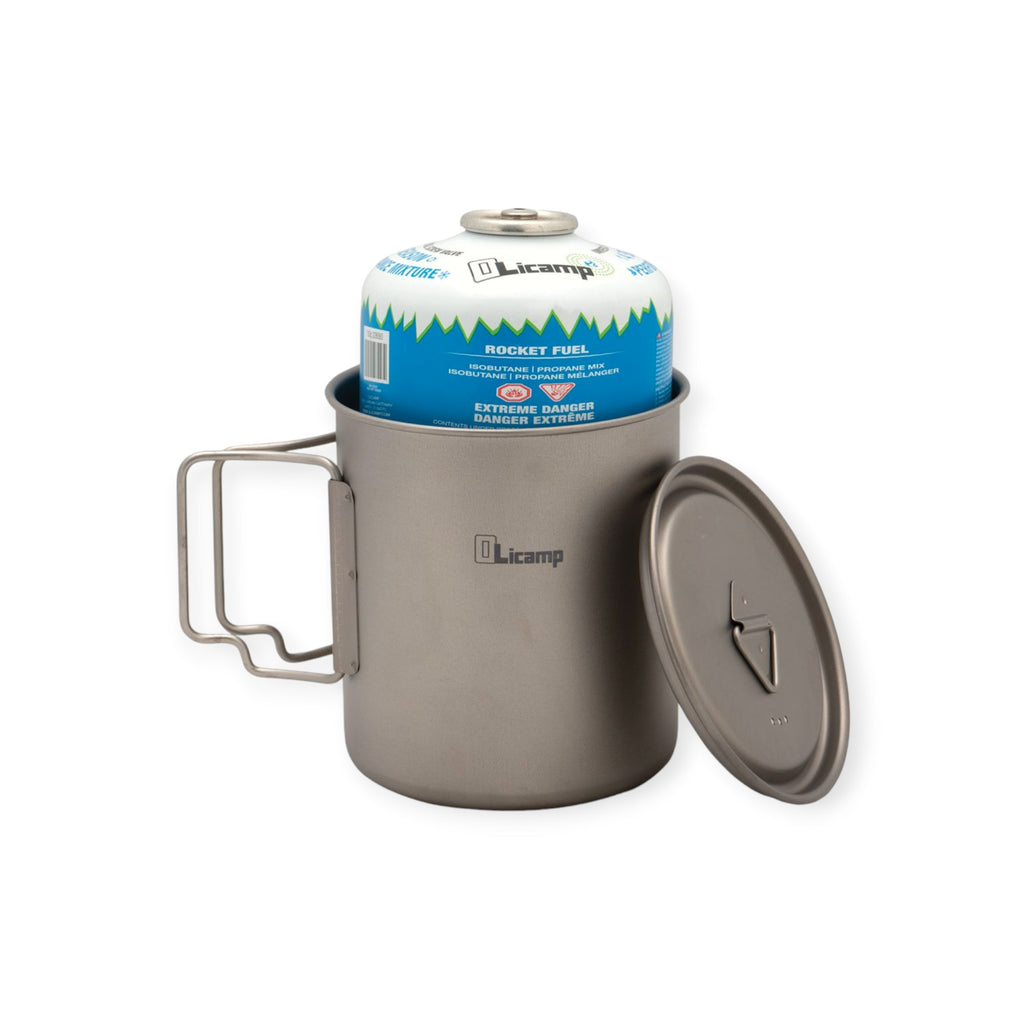 Olicamp Titanium Space Saver Mug w' Lid 750ml
